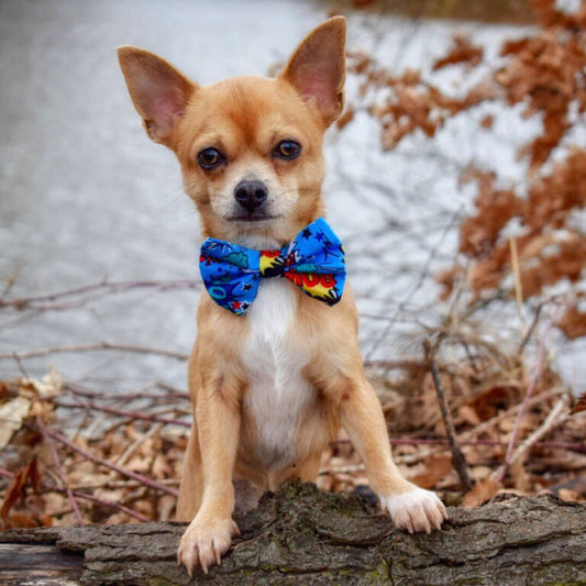 Dimple's Dog Bow Tie Comic Superhero