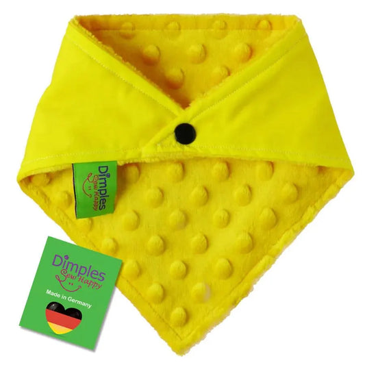 Keep Distance - yellow warning bandana for dogs that are nervous, anxious, in heat, aggressive or in training