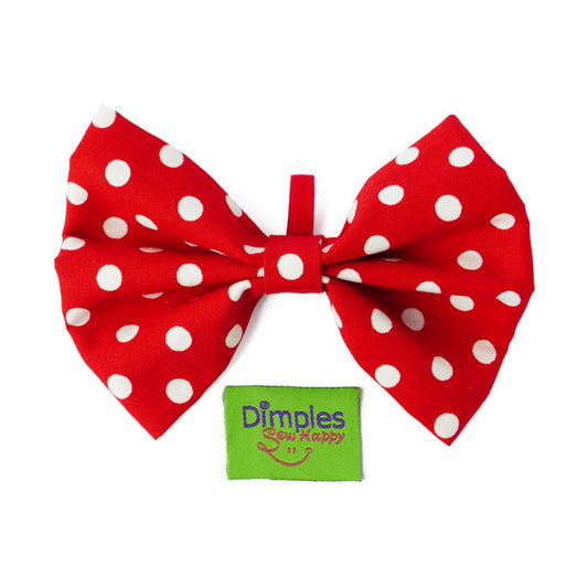 Dimple's Dog Bow Tie Tartan Pink Purple