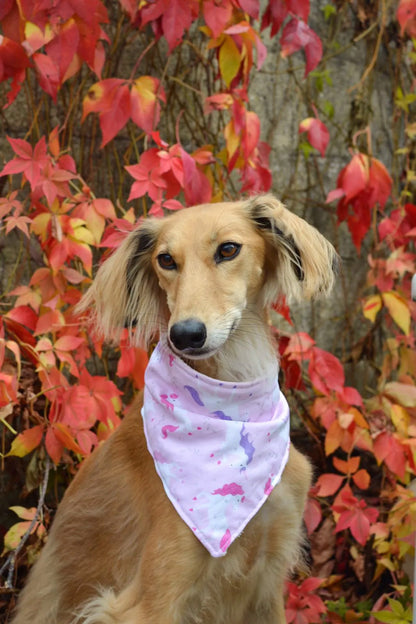 Unicorn Fantasy Pink Dog Bandana