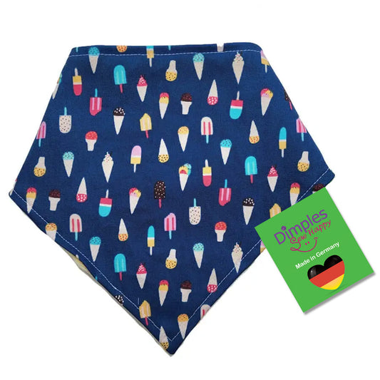 Summer Ice Dog Bandana Dark Blue