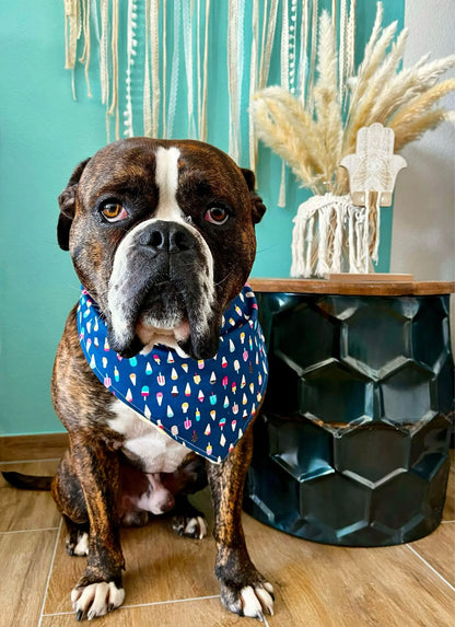 Summer Ice Dog Bandana Dark Blue