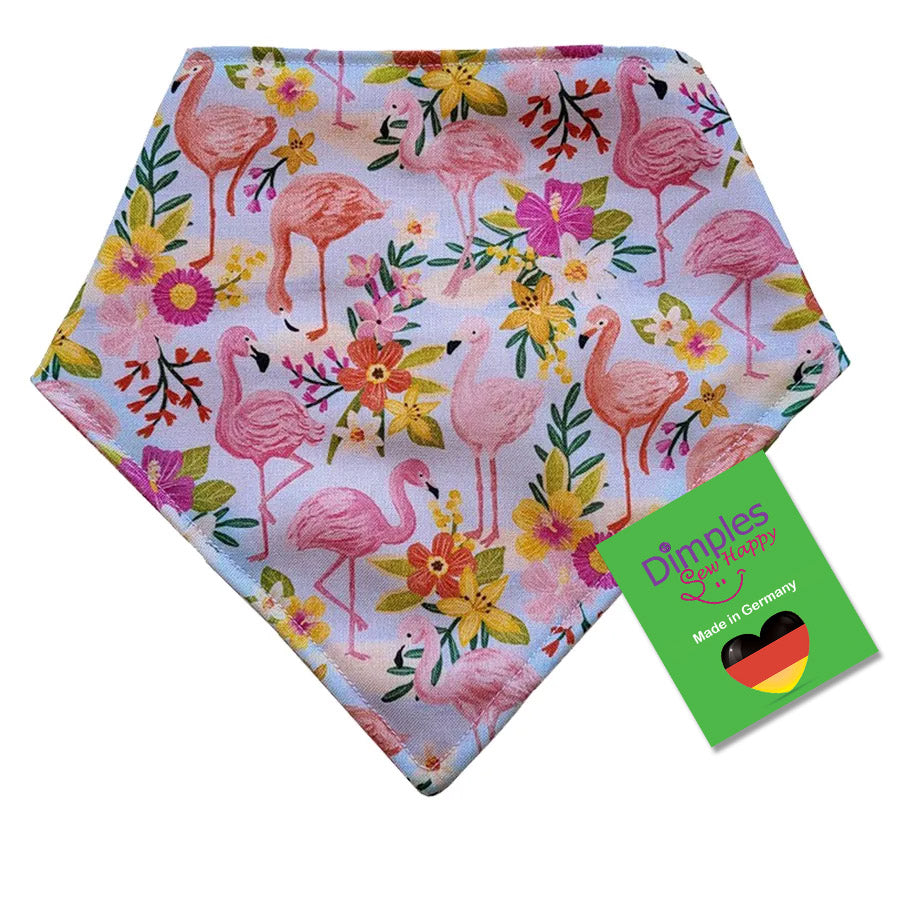Tropical Flamingos Dog Bandana Pink