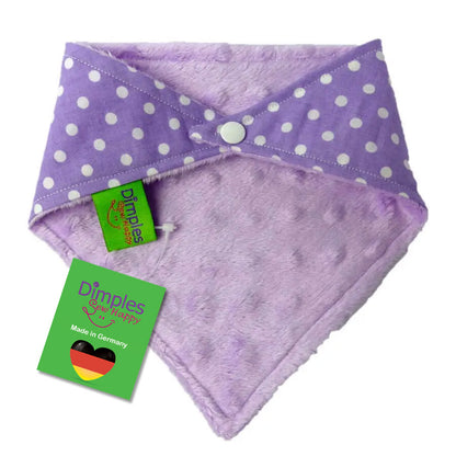 Purple Polka Dot Dog Bandana
