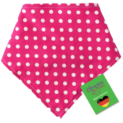 Pink gepunktetes Hundehalstuch Bandana