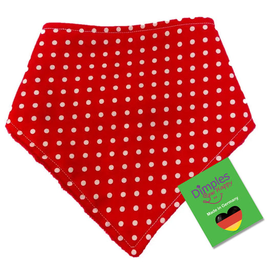 Red Polka Dot Dog Bandana
