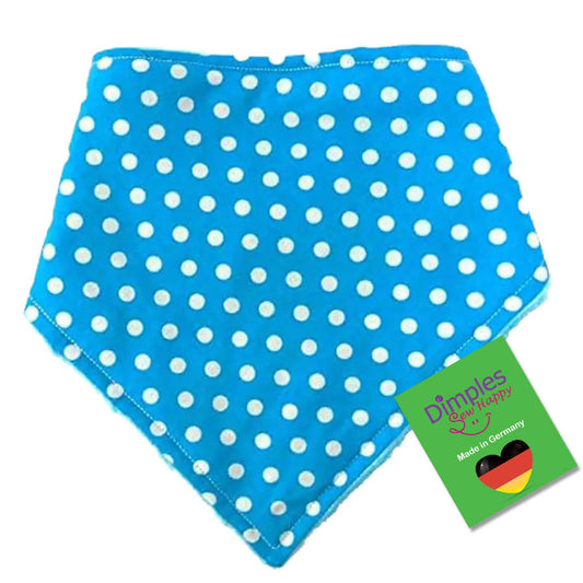 Turquoise Polka Dot Dog Bandana Neckerchief