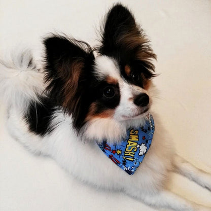 Superhero Dog Bandana in Blue