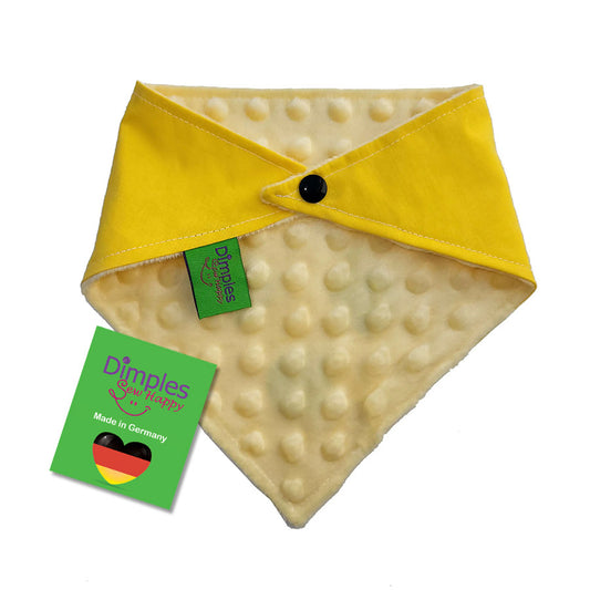 Blind Dog Bandana - Yellow Dog Scarf with 3 Dots Print for Guide Dog