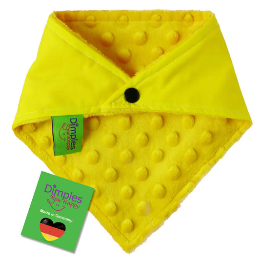 Blind Dog Bandana - Yellow Dog Scarf with 3 Dots Print for Guide Dog
