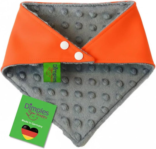 Dog bandana neon orange with reflective strips - High visibility