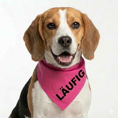 Keep Distance - yellow warning bandana for dogs that are nervous, anxious, in heat, aggressive or in training