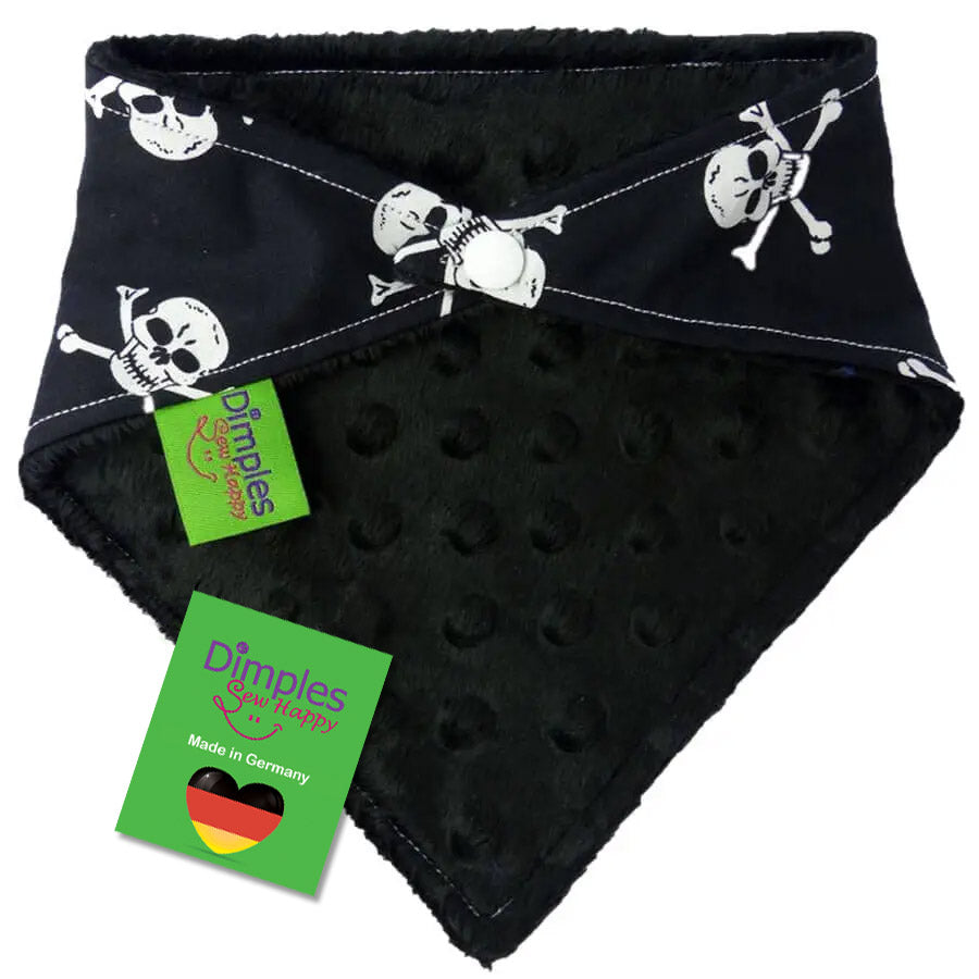 Jolly Roger Pirate Bandana Black with Skulls
