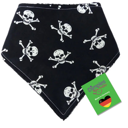 Jolly Roger Pirate Bandana Black with Skulls