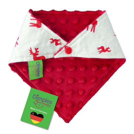 Reindeer Christmas Dog Bandana - Personalized Triangle Bandana