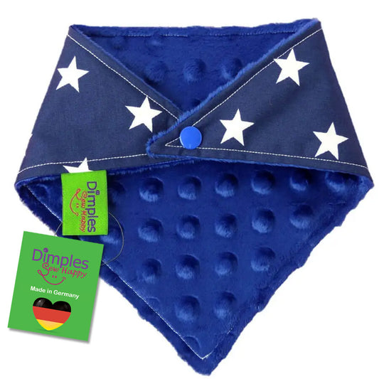 Dog Bandana Dark Blue with White Stars