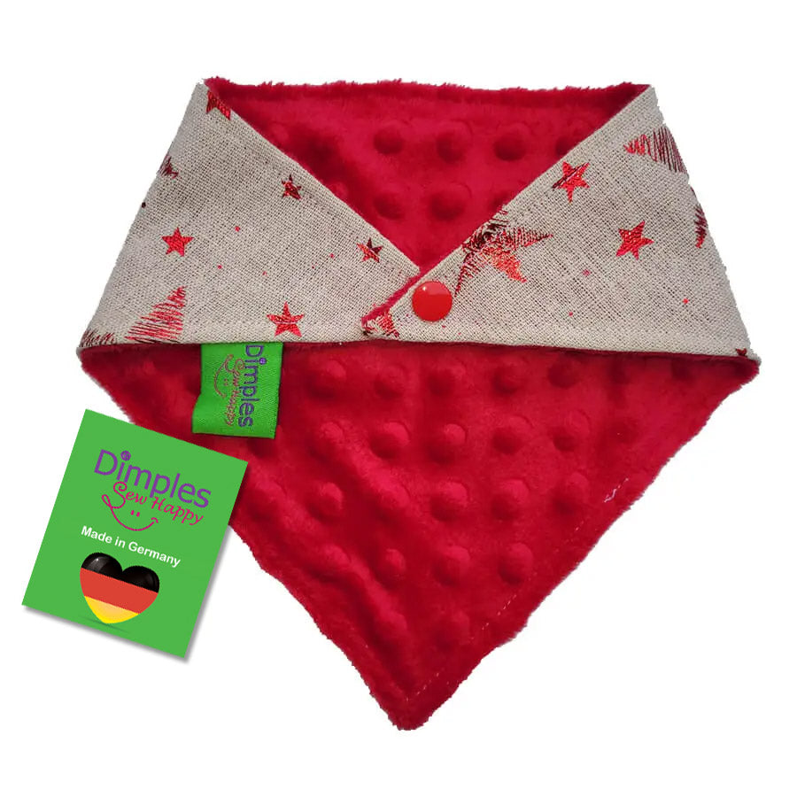 Weihnachtssterne Hundehalstuch Bandana als Hundeweihnachtsgeschenk