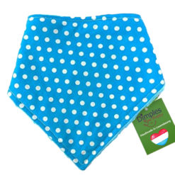 Turquoise Polka Dots Dog Bandana