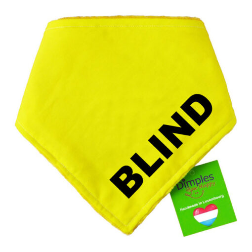 Yellow dog bandana – blind